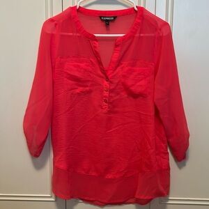 Express XS Watermelon Blouse